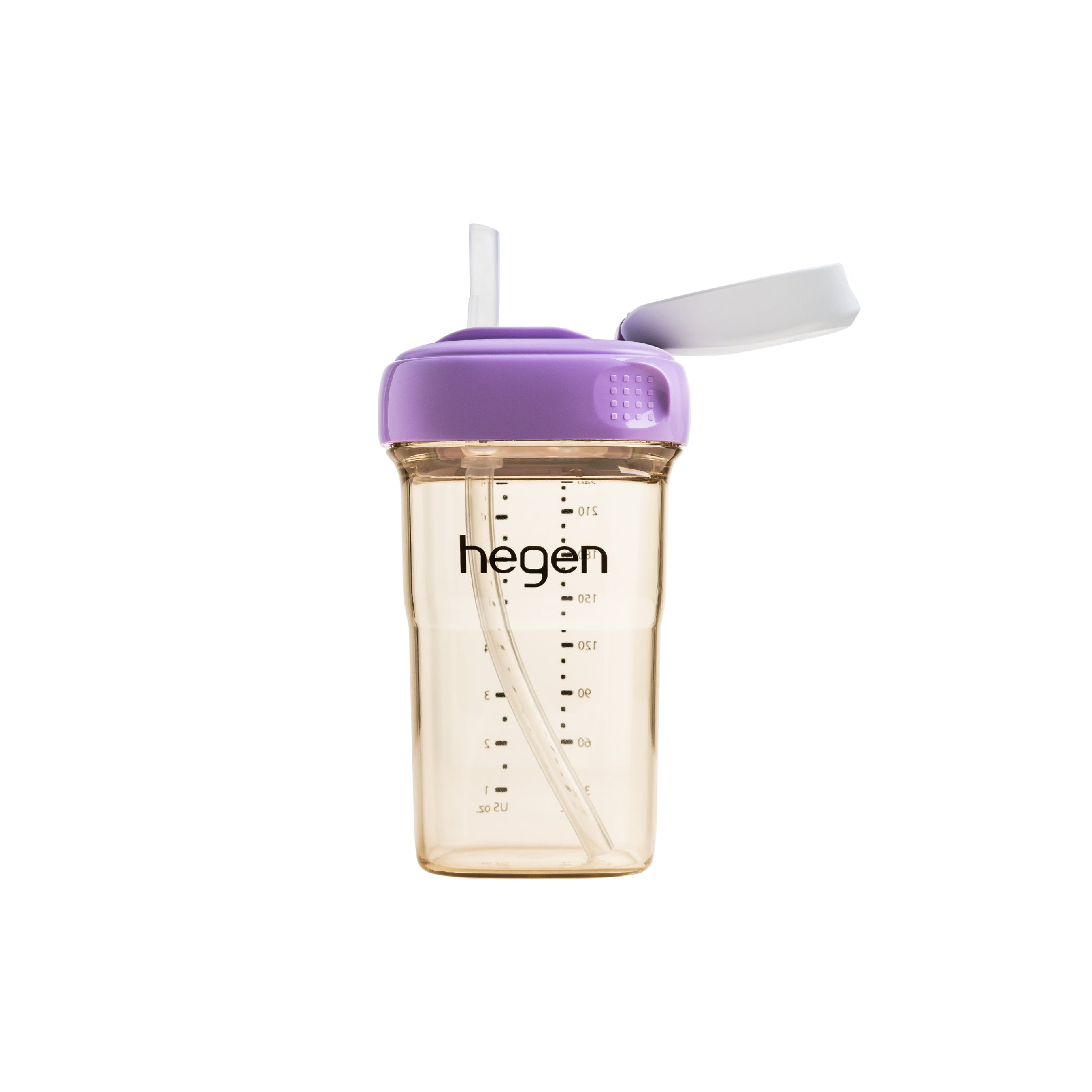 Hegen PCTO™ 240ml/8oz Straw Cup PPSU (Slow Flow) - Pink/Grey/Blue/Purple/Auburn