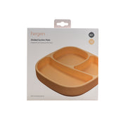 Hegen Divided Suction Plate Silicone Taupe