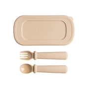 Hegen Multi-stage Fork and Spoon PPSU with Case Taupe