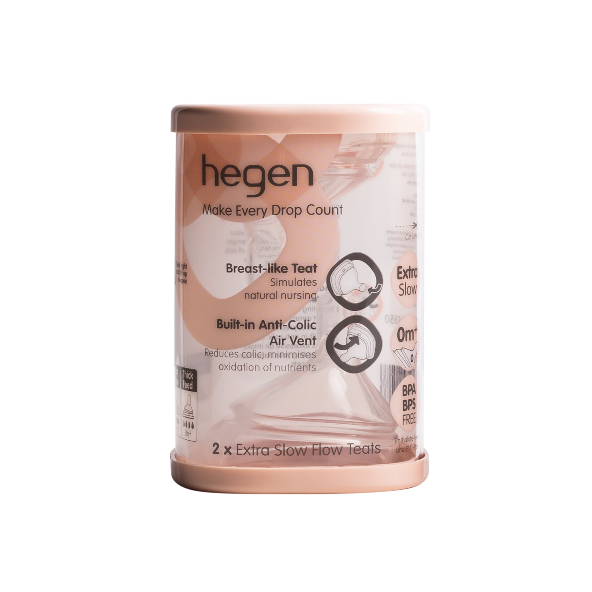 Hegen Teat Extra Slow Flow (2 Pack)
