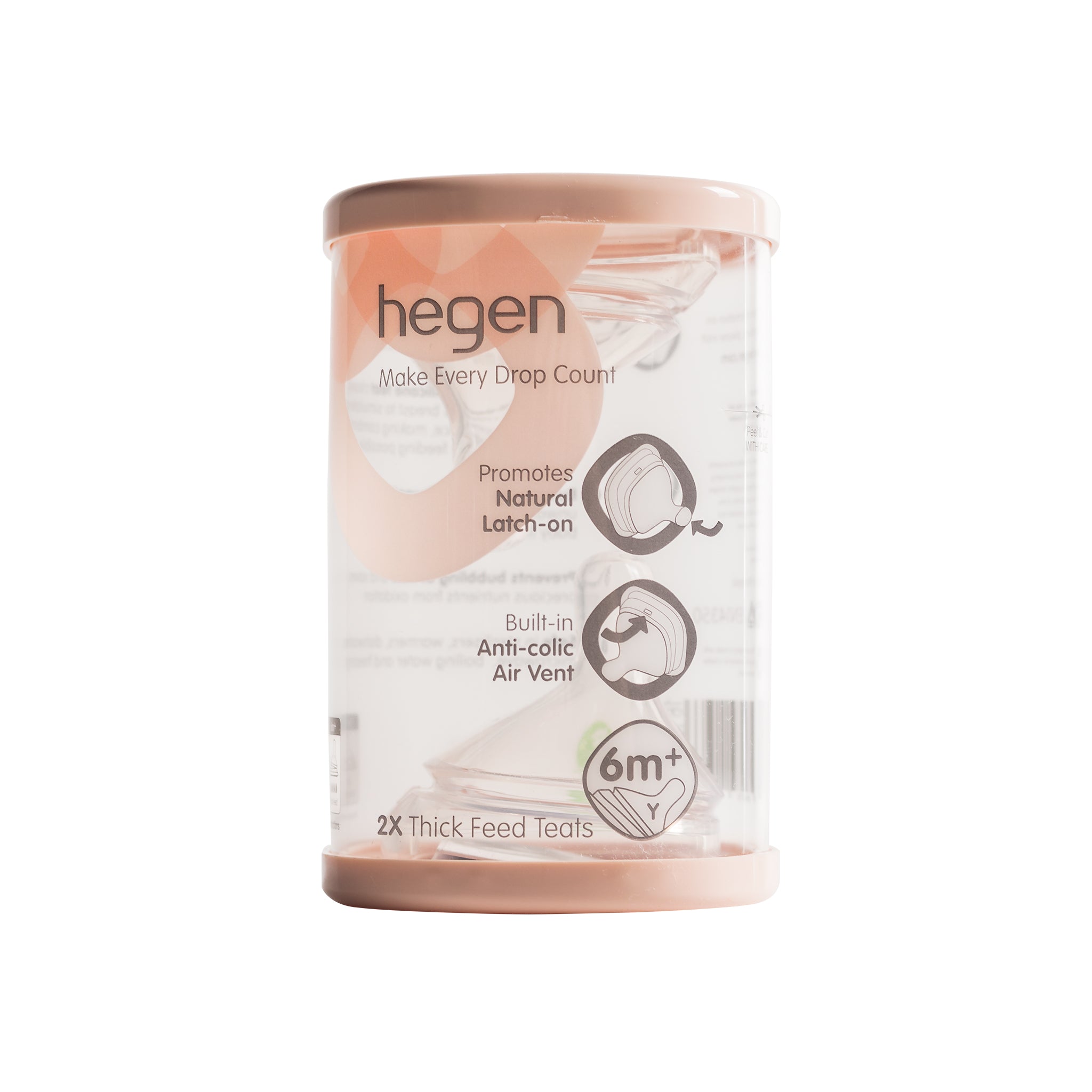 Hegen Teat Thick Feed (2-pack)
