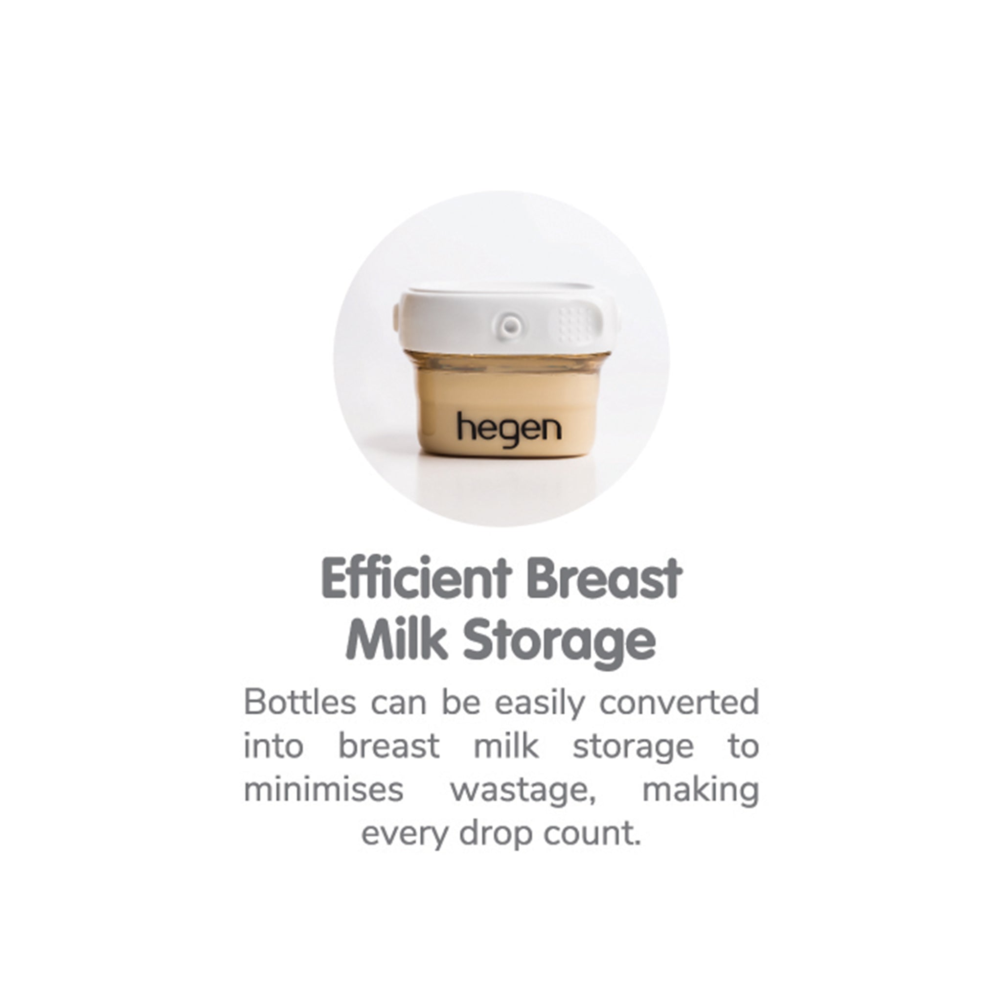 Hegen PCTO™ Breast Milk Storage Lid (1pack) - White/Pink/Grey/Blue/Purple/Auburn